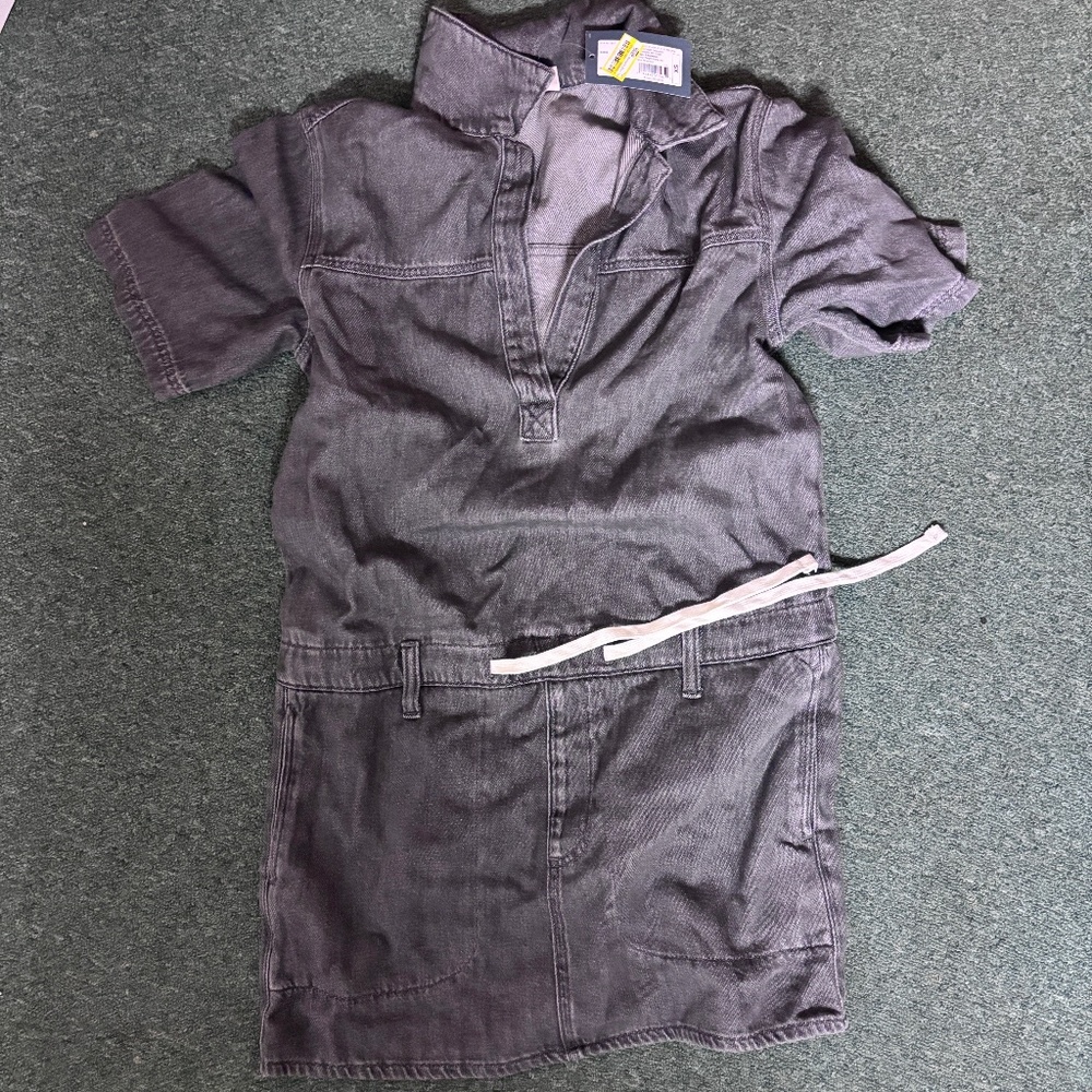 Universal Thread Drop Waist Drawstring Mini Dress - Picture 2 of 4